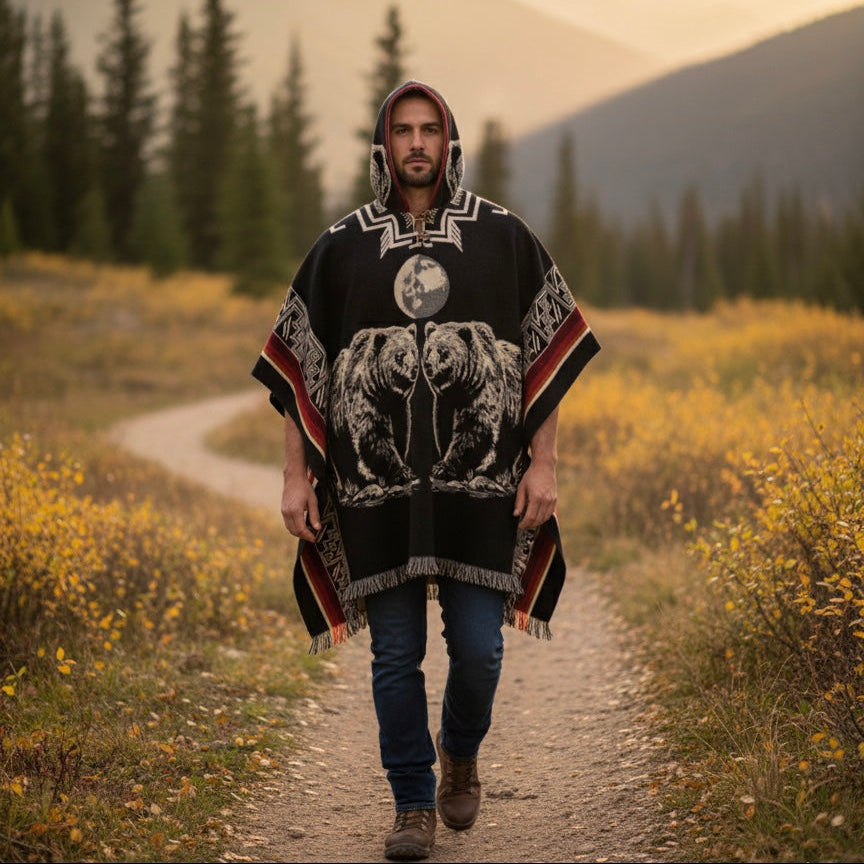Bear HandMade Wool Poncho