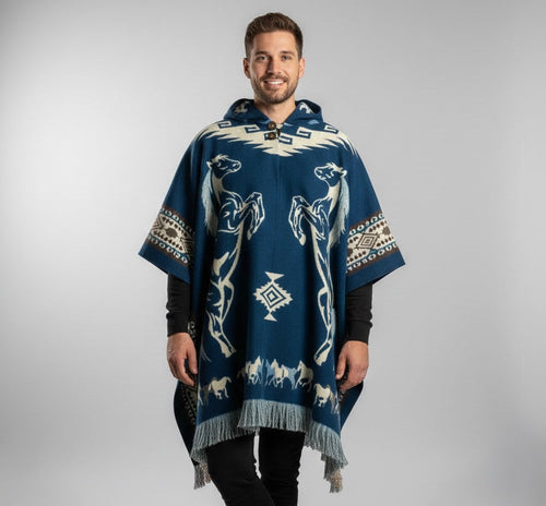 7Horses HandMade Wool Poncho