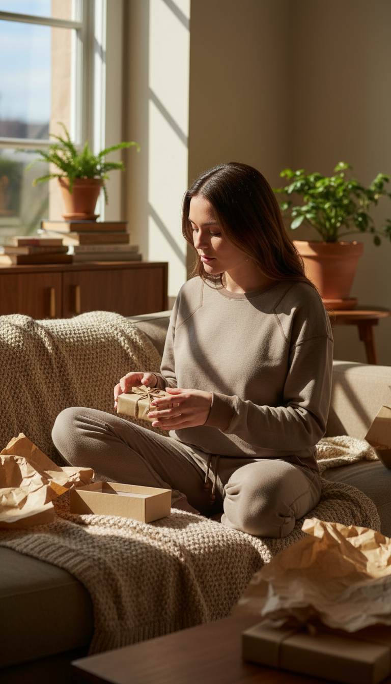 Organic Cotton Lounge Set in use