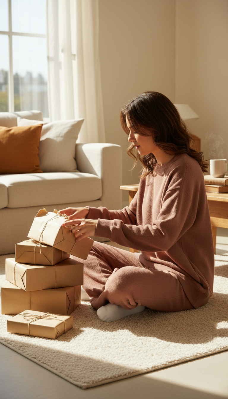 Ultra-Soft Fabric Outfit Set in use