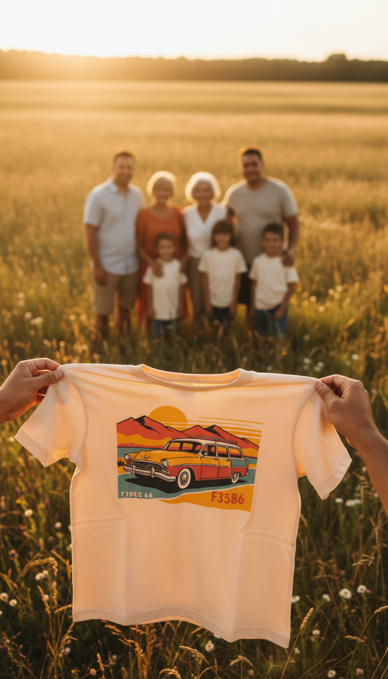 Station Wagon Roadtrip Tee in use