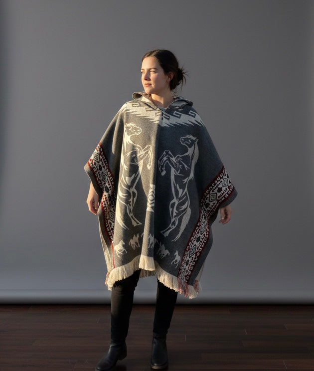 7Horses HandMade Wool Poncho