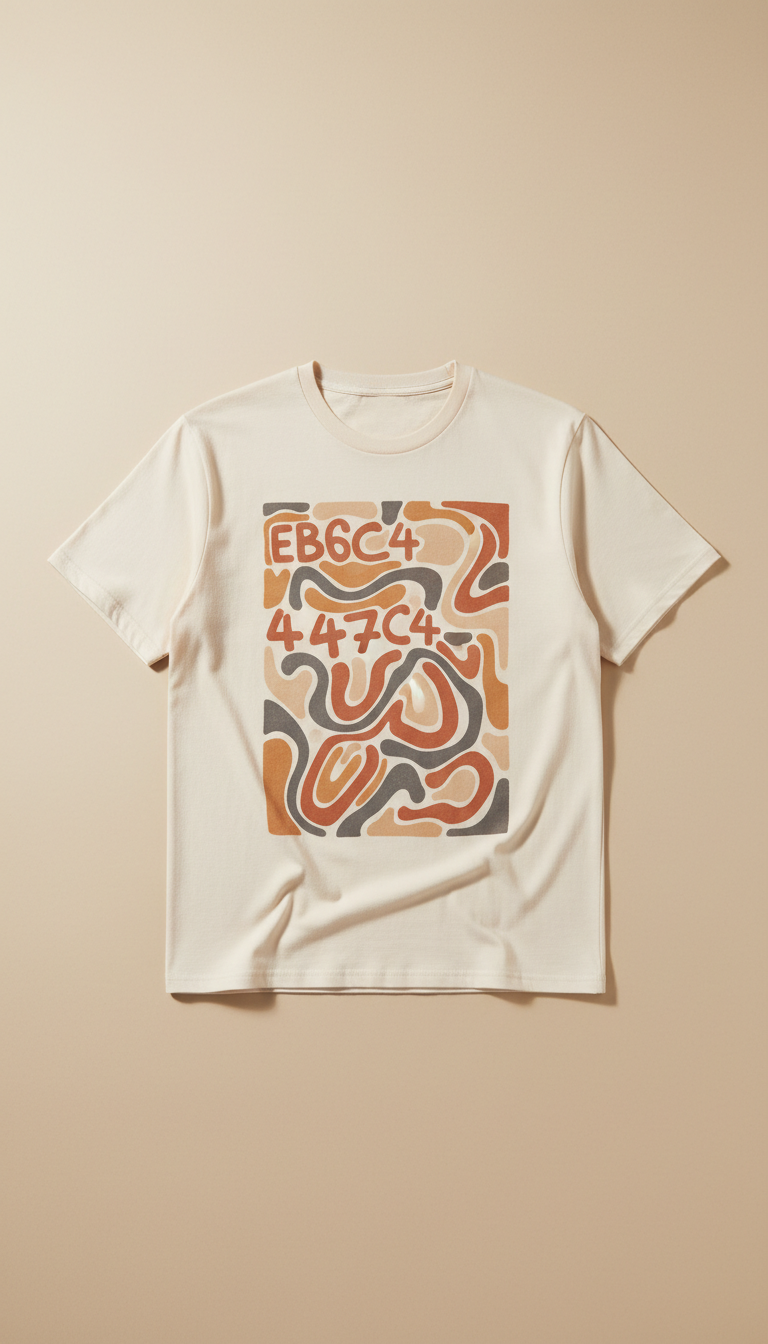 Artist-edition unisex t-shirt, Default angle is a slightly elevated three-quarter view reminiscent of a...