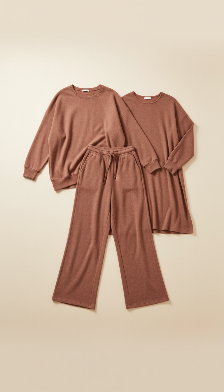 A set of 'Soft Clay' separates is displayed centered on a 'Pale Sand' background. The soft, the image shows the product...