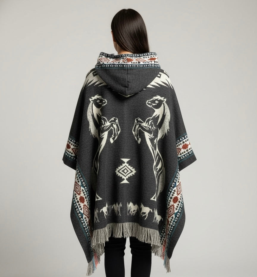 7Horses HandMade Wool Poncho