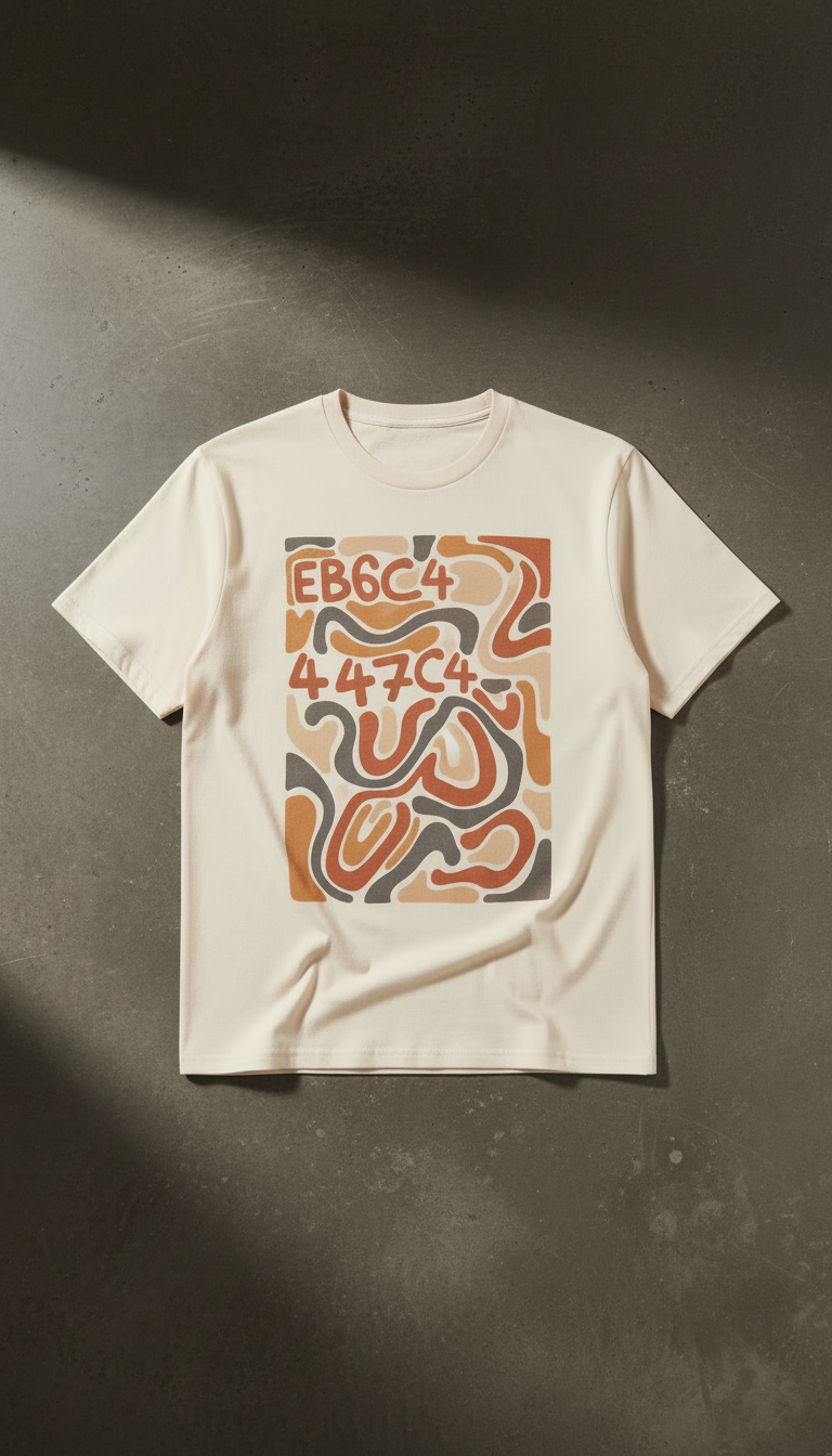 Unisex t-shirt with artist edition print in a new setting